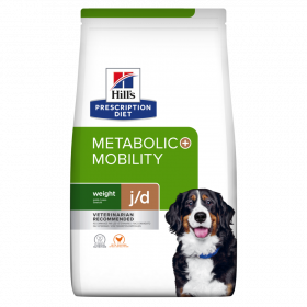 Hill's Prescription Diet Metabolic+Mobility – комбинирана диета за наднормено тегло и ставни проблеми при кучета 12 кг.